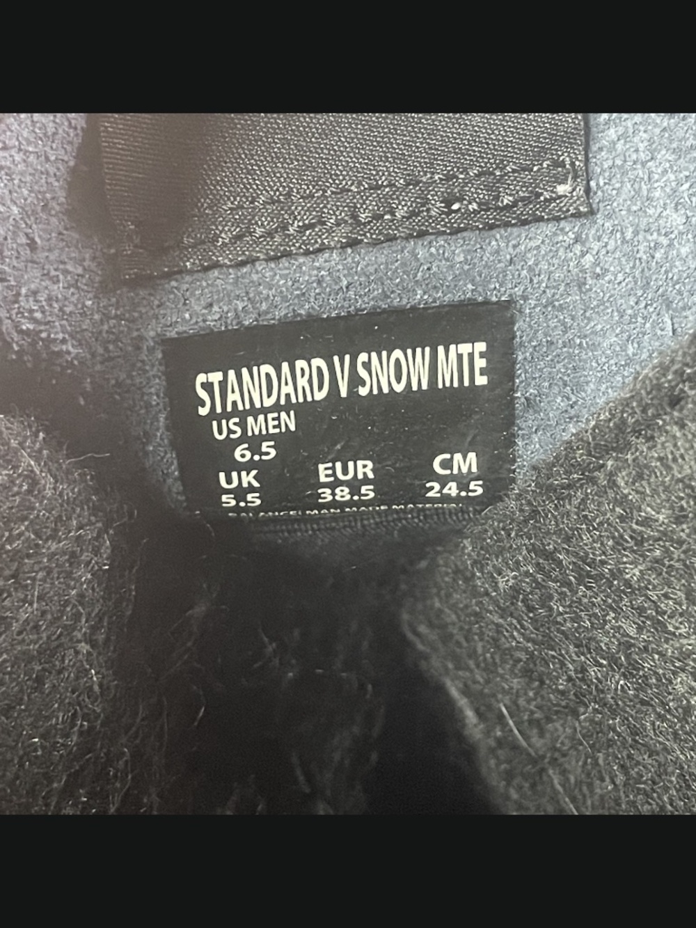 NEW Vans Shoes Mens 6.5 black standard v mte snow boots outdoor winter sports - Picture 7 of 11